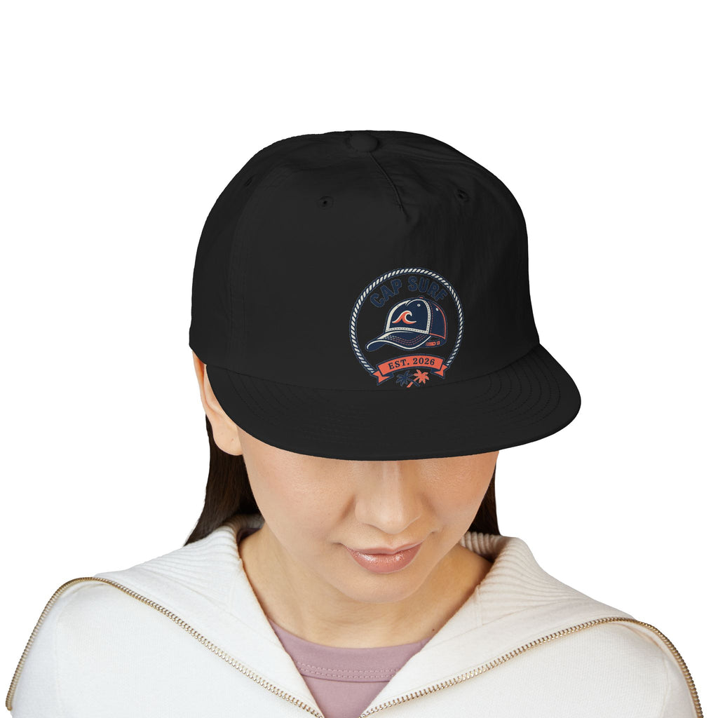 Surf Cap Hat — Embroidered 'Cap Surf' Wave Logo Baseball Hat