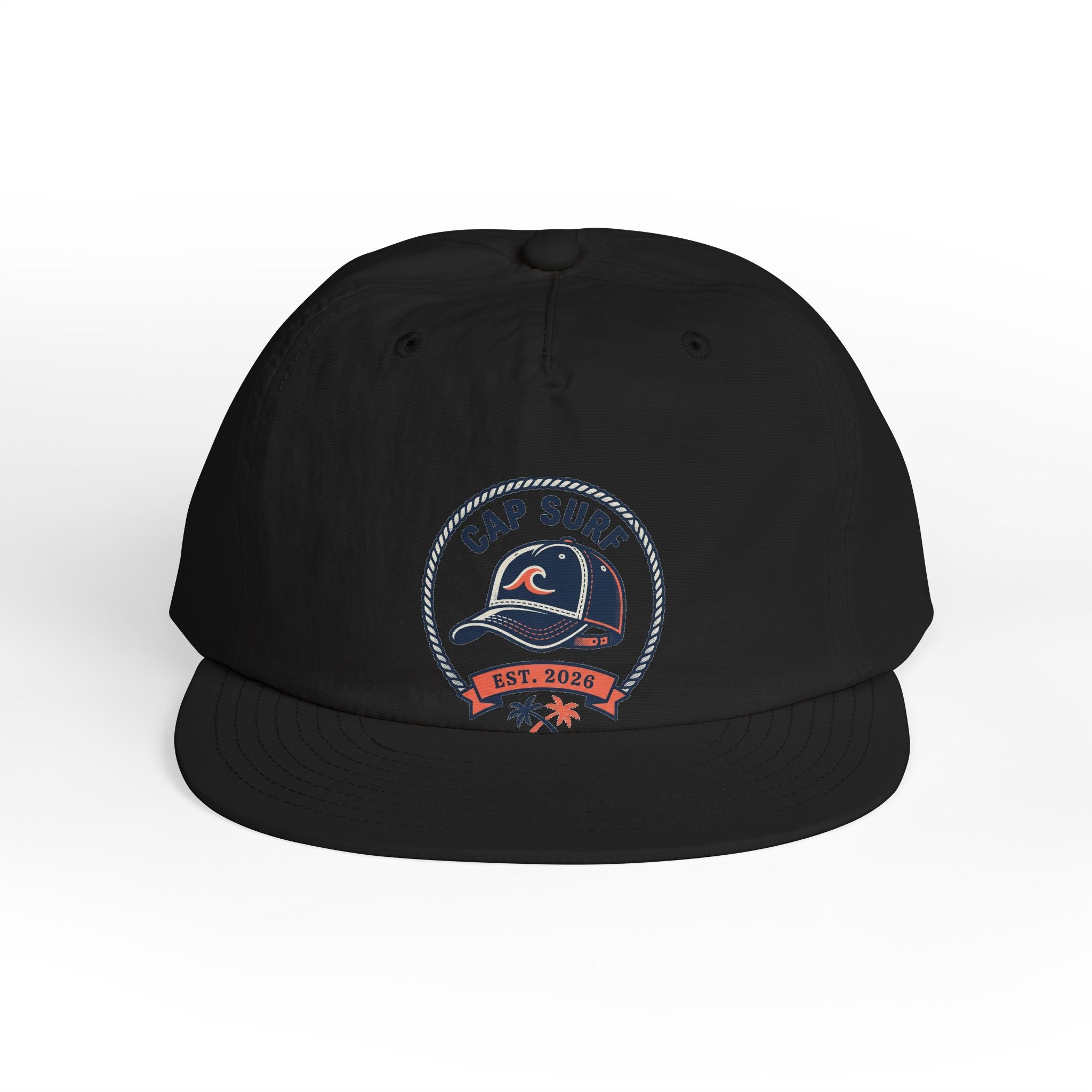 Surf Cap Hat — Embroidered 'Cap Surf' Wave Logo Baseball Hat