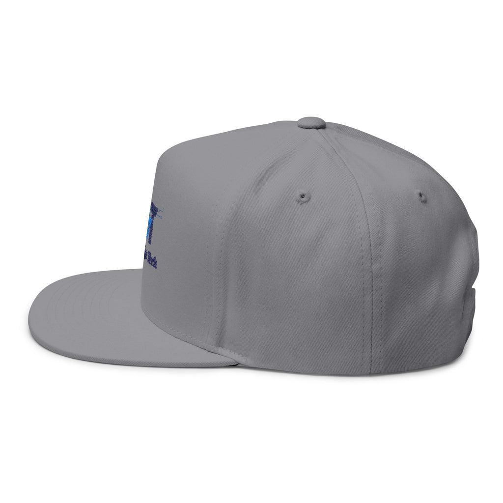 Embroidered Flat Bill Cap — Will Edge Tech Logo Snapback