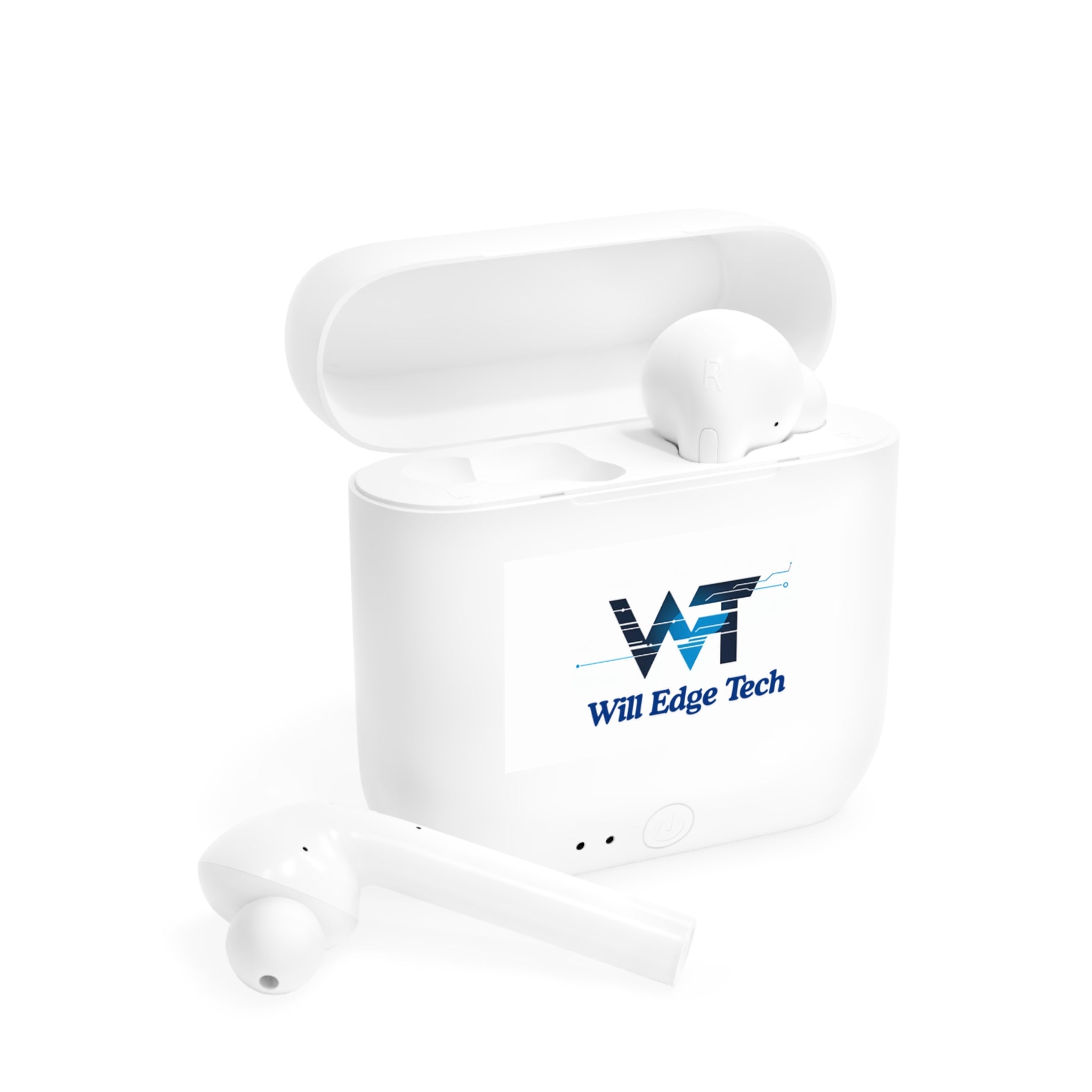 Draadloze oordopjes — Zal Edge Tech Logo Bluetooth-oordopjes oplaadcase