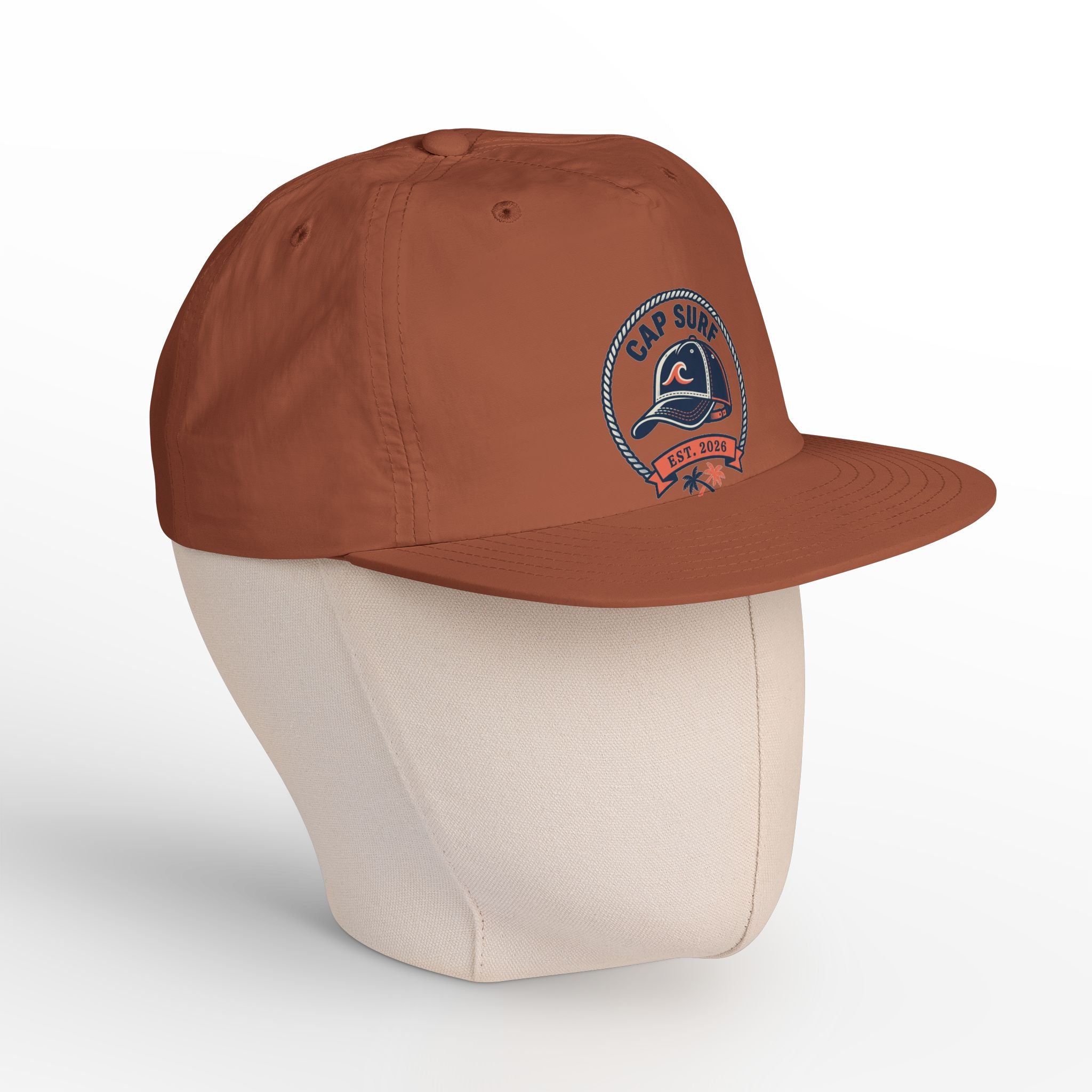 Surf Cap Hat — Embroidered 'Cap Surf' Wave Logo Baseball Hat