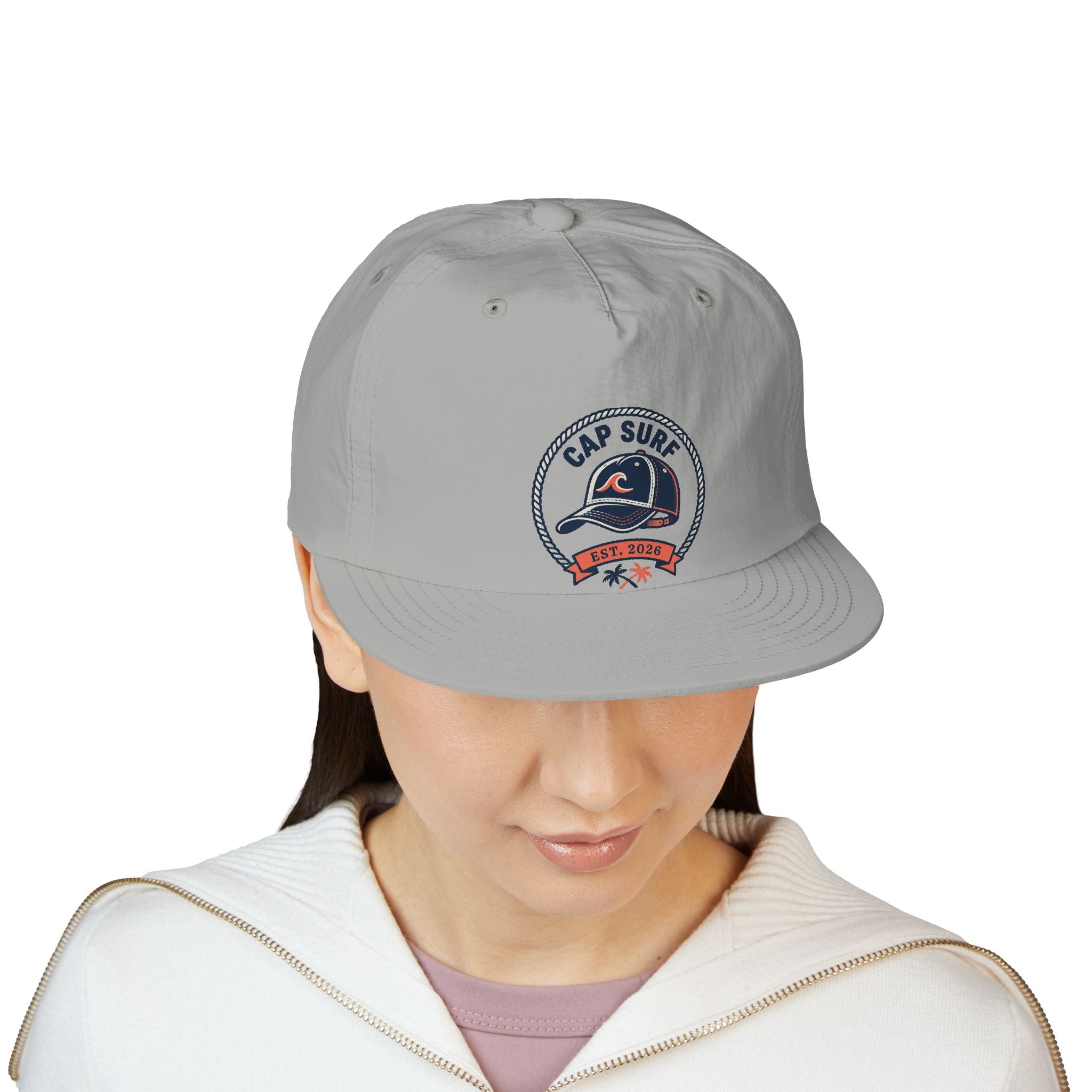 Surf Cap Hat — Embroidered 'Cap Surf' Wave Logo Baseball Hat
