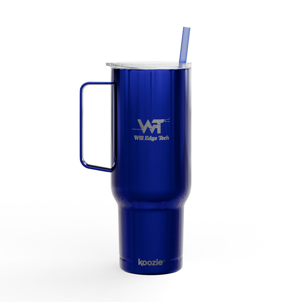 Gobelet isotherme gravé de 1,2L avec couvercle et paille — Tasse de voyage à double paroi pour boissons chaudes et froides