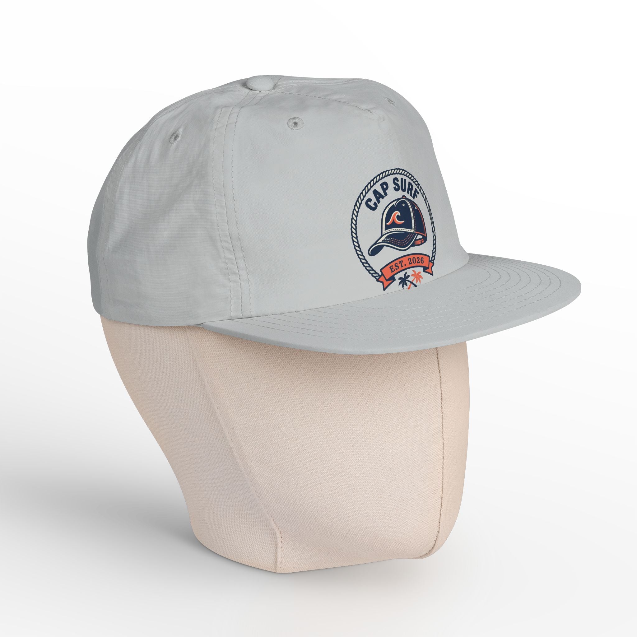 Surf Cap Hat — Embroidered 'Cap Surf' Wave Logo Baseball Hat