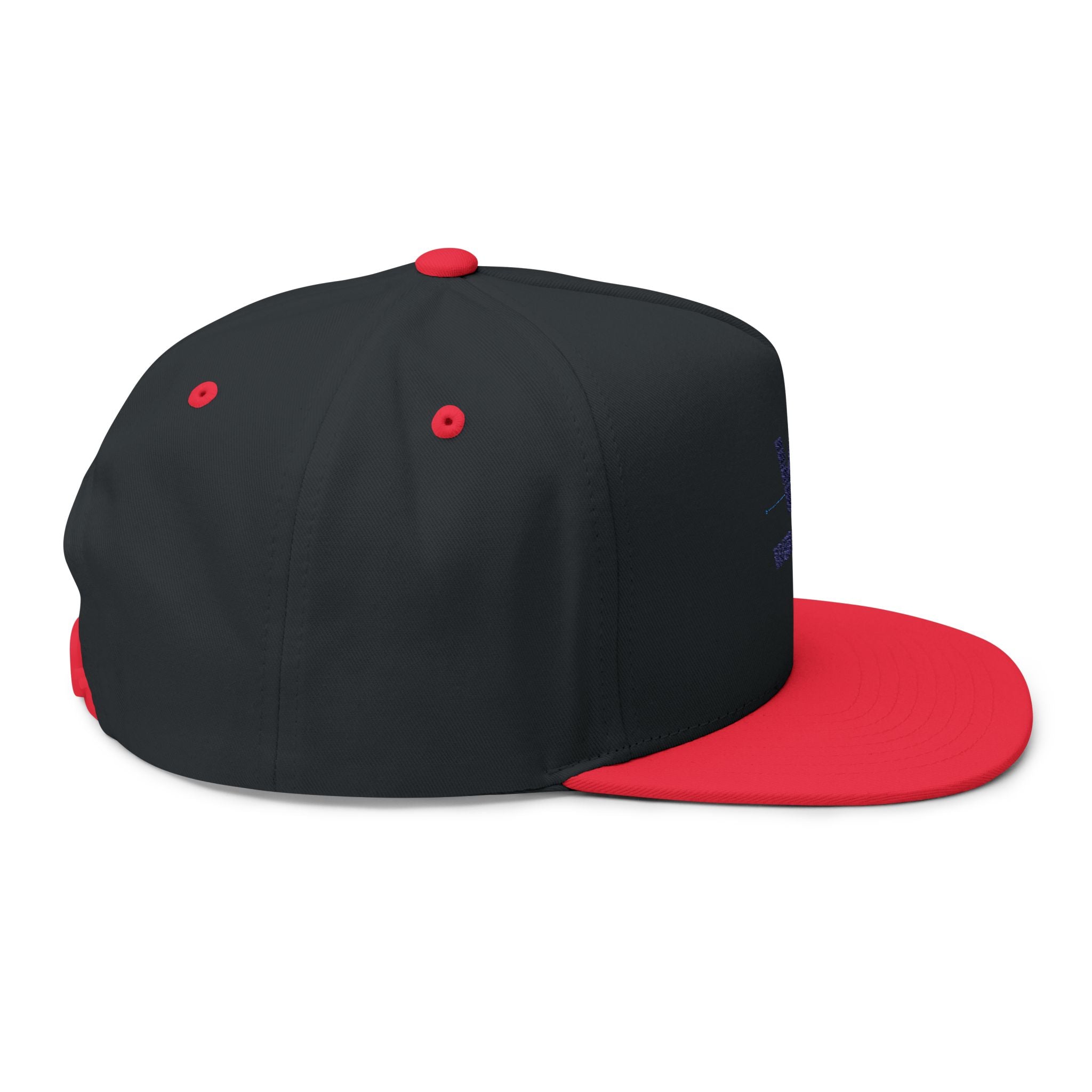 Embroidered Flat Bill Cap — Will Edge Tech Logo Snapback