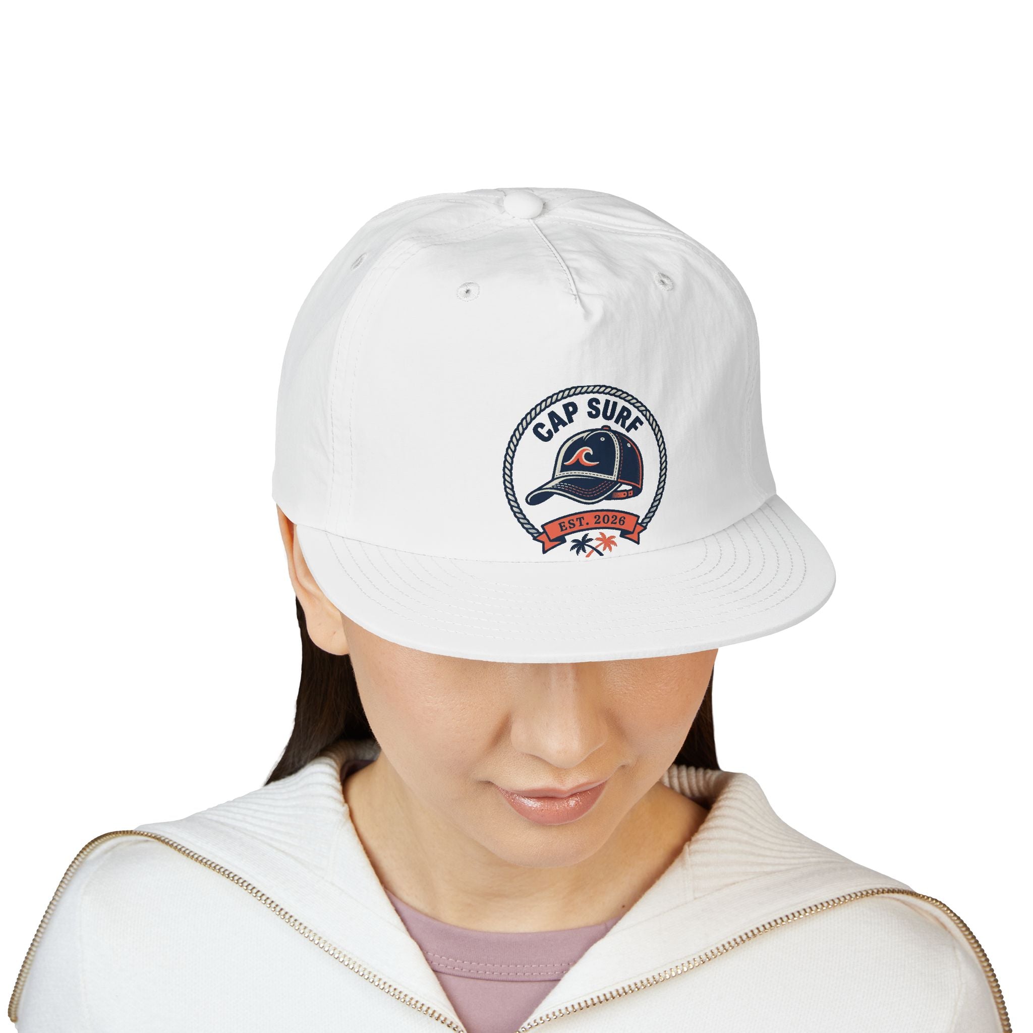 Surf Cap Hat — Embroidered 'Cap Surf' Wave Logo Baseball Hat