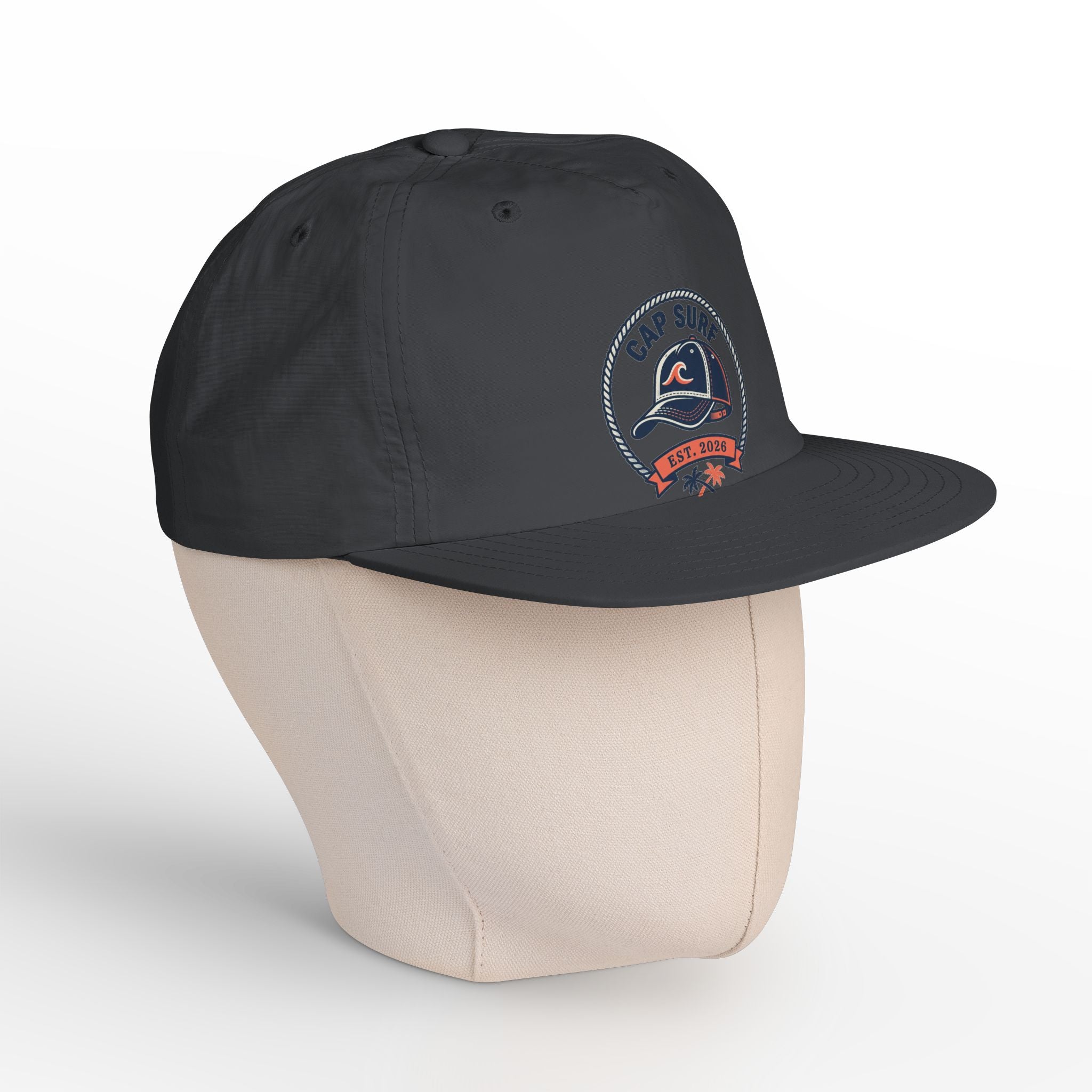 Surf Cap Hat — Embroidered 'Cap Surf' Wave Logo Baseball Hat