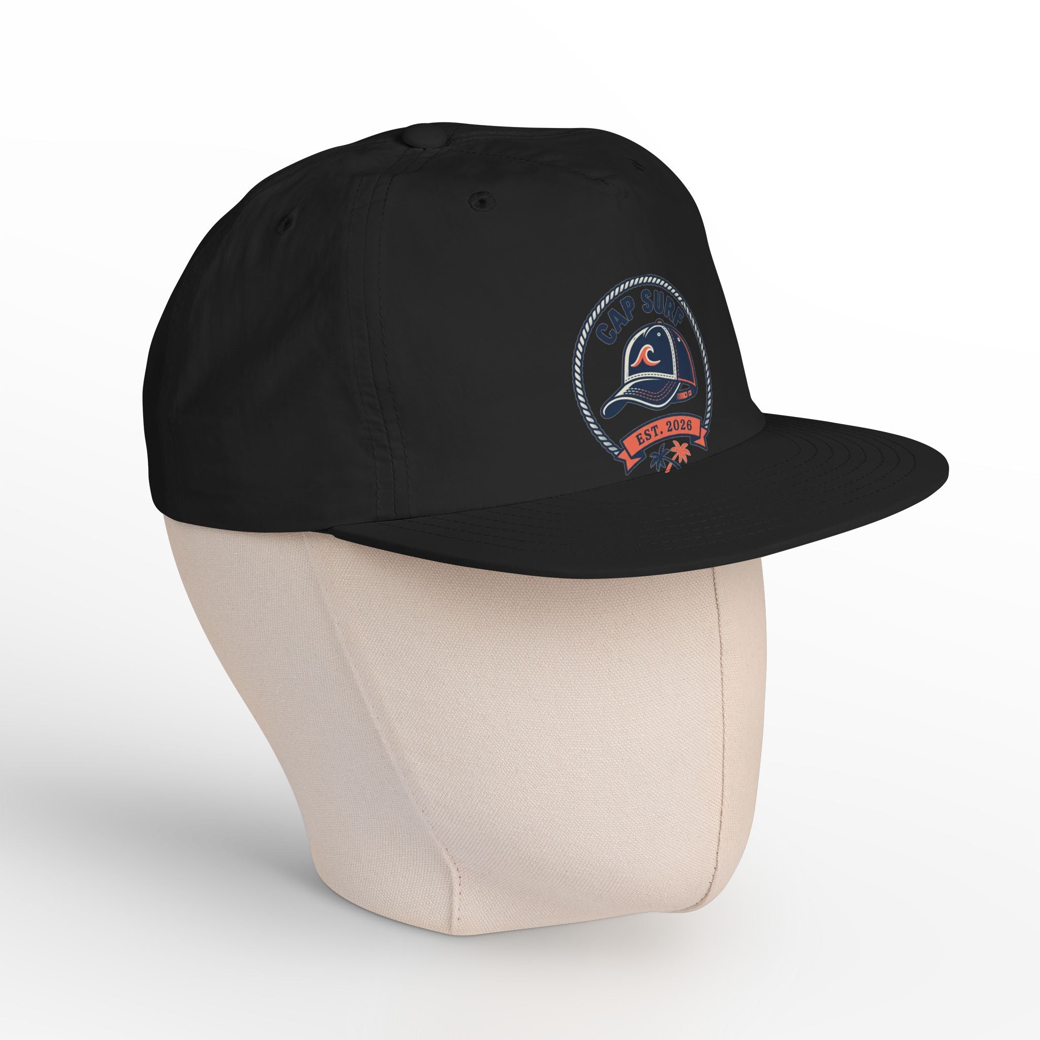 Surf Cap Hat — Embroidered 'Cap Surf' Wave Logo Baseball Hat
