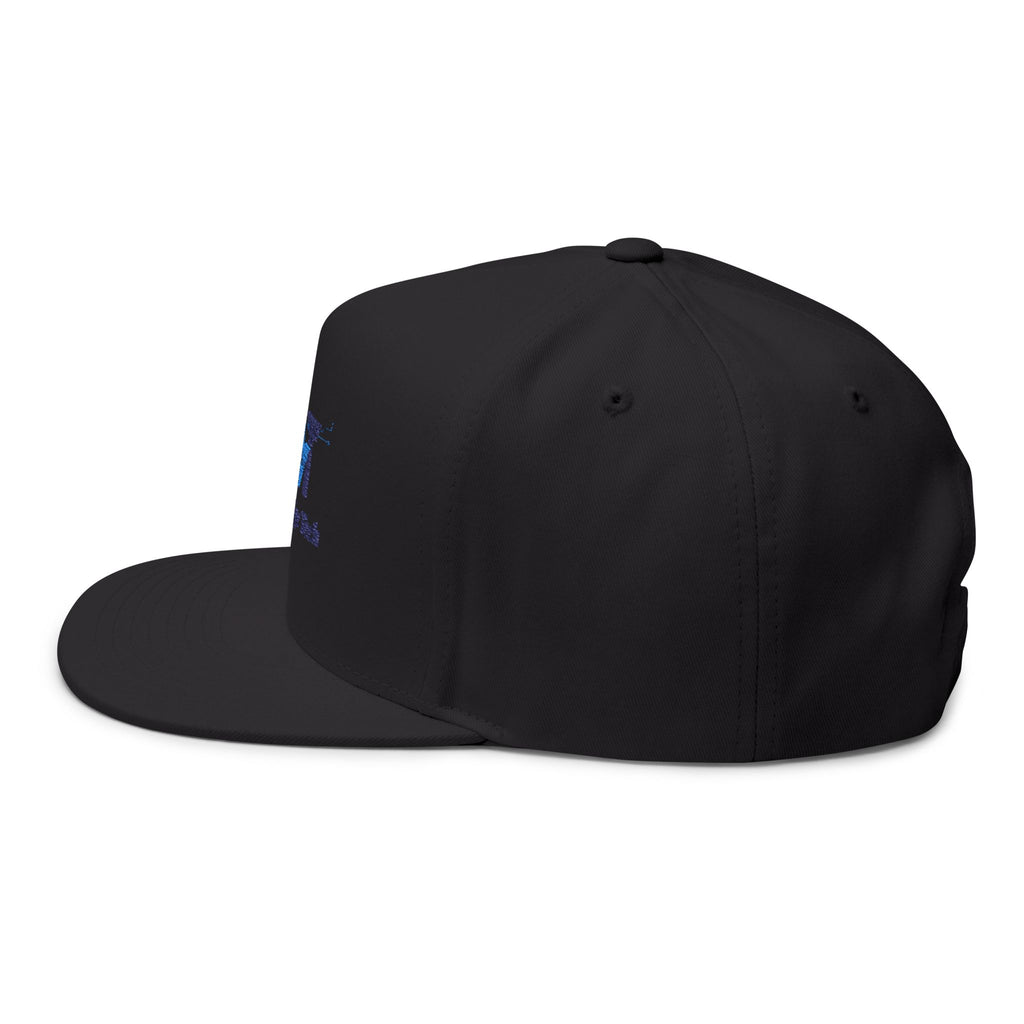 Embroidered Flat Bill Cap — Will Edge Tech Logo Snapback