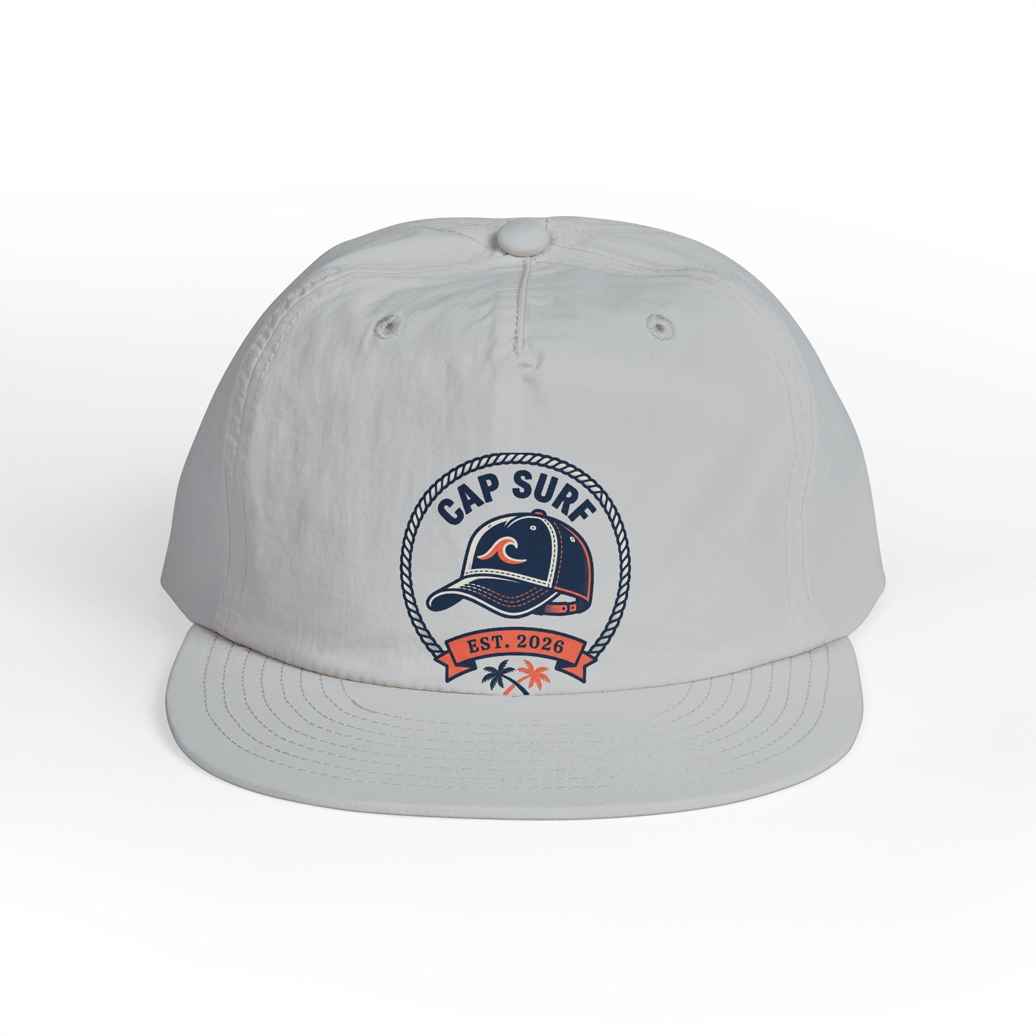 Surf Cap Hat — Embroidered 'Cap Surf' Wave Logo Baseball Hat