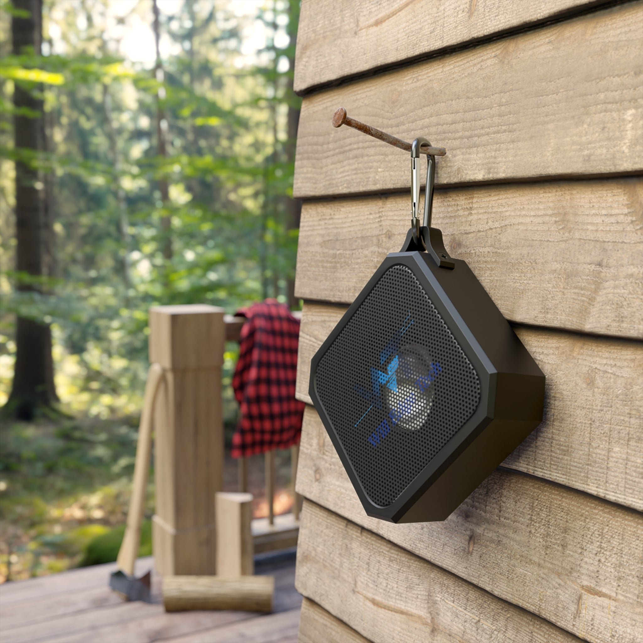 Outdoor Bluetooth Speaker — Rugged Waterproof Portable Speaker with Carabiner
