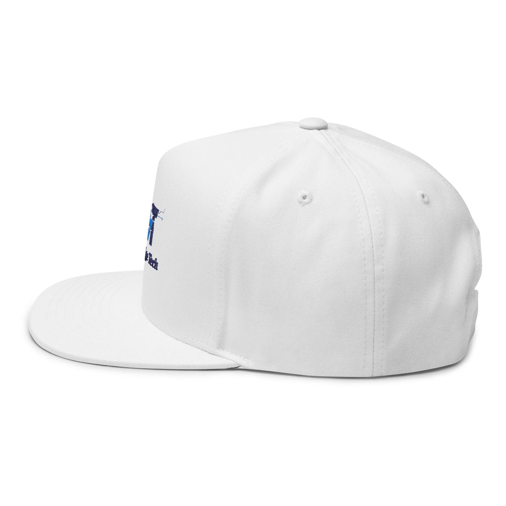 Embroidered Flat Bill Cap — Will Edge Tech Logo Snapback