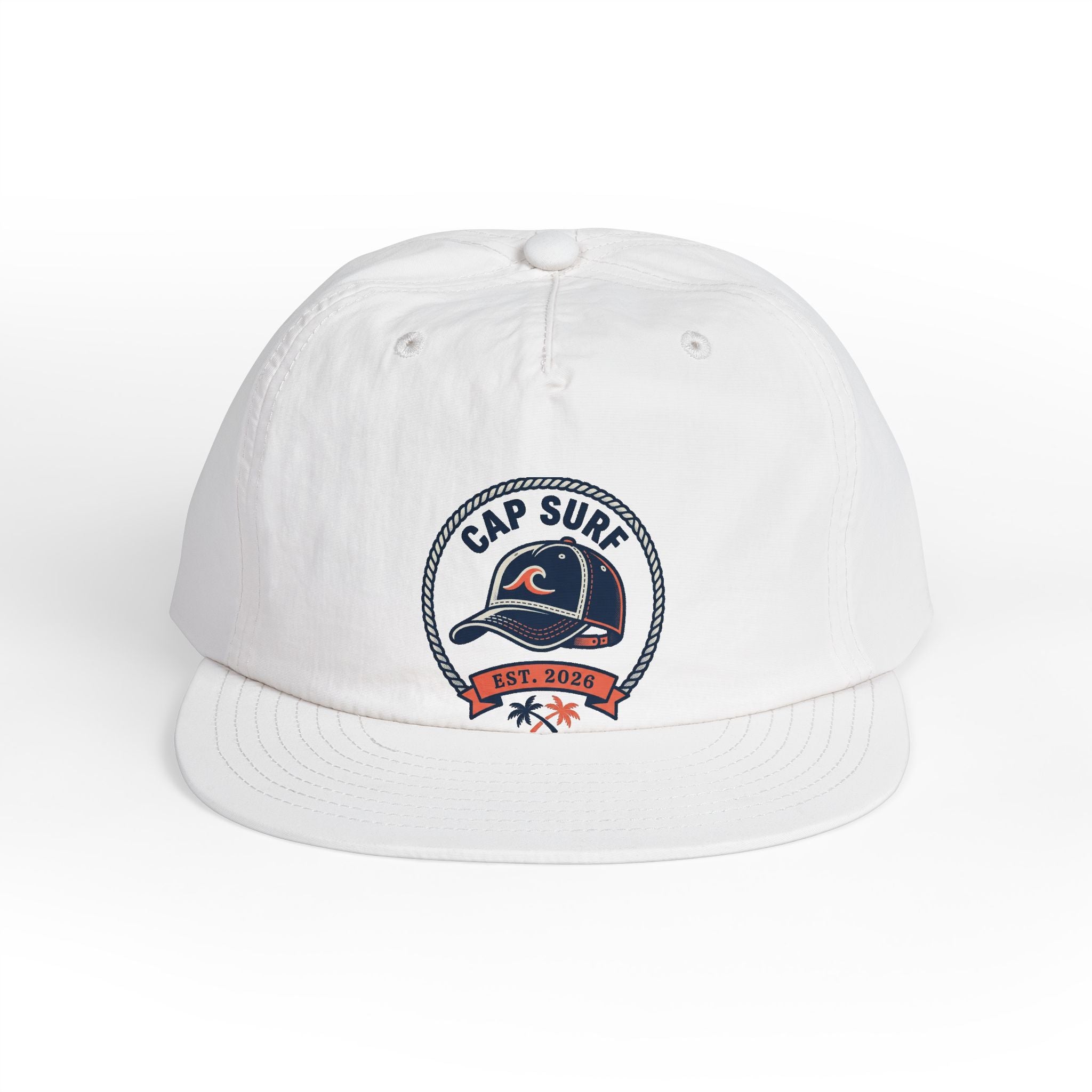 Surf Cap Hat — Embroidered 'Cap Surf' Wave Logo Baseball Hat