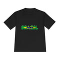 Brazil Flag Graphic Tee — 'BRAZIL' Text Design