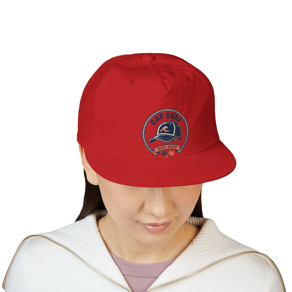 Surf Cap Hat — Embroidered 'Cap Surf' Wave Logo Baseball Hat