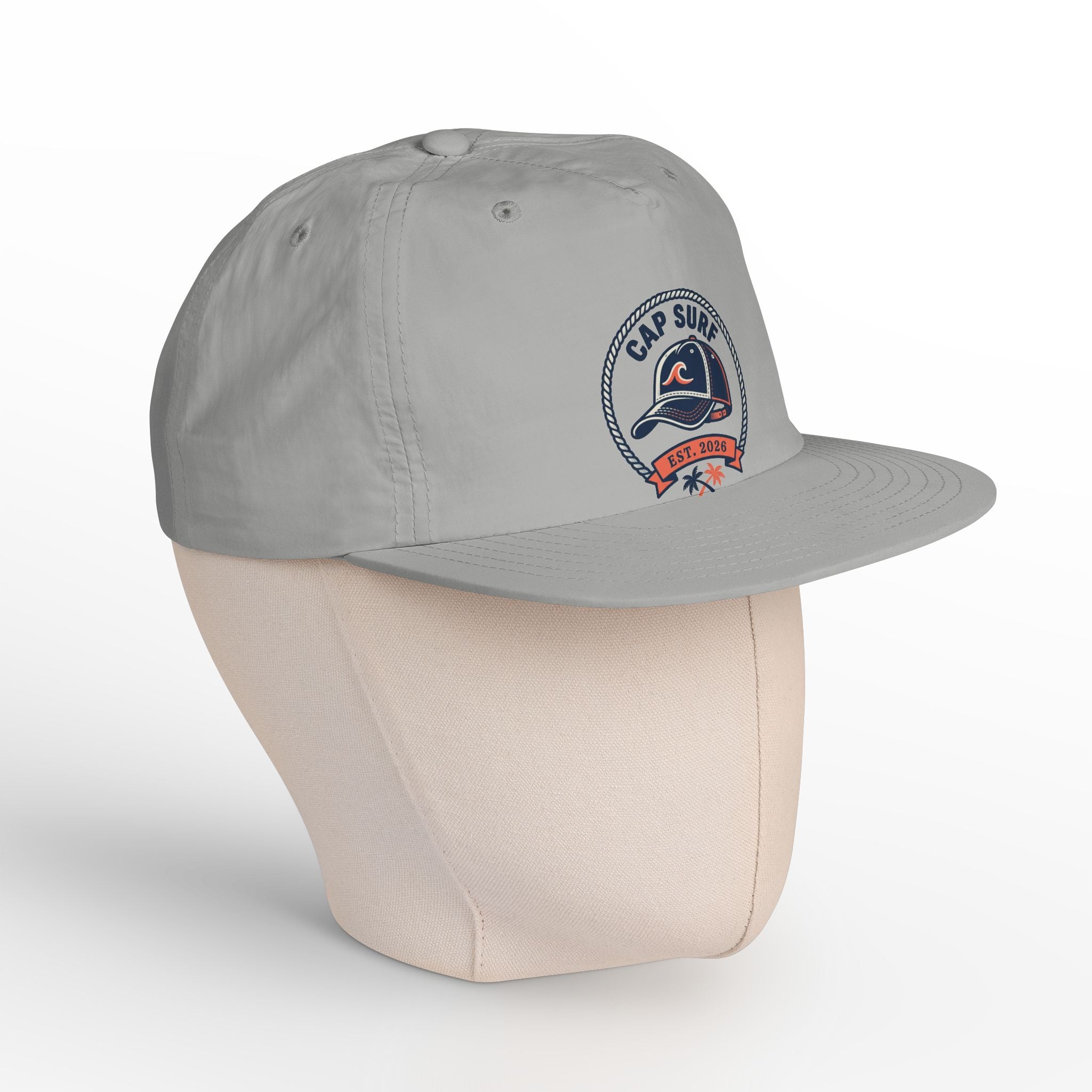 Surf Cap Hat — Embroidered 'Cap Surf' Wave Logo Baseball Hat