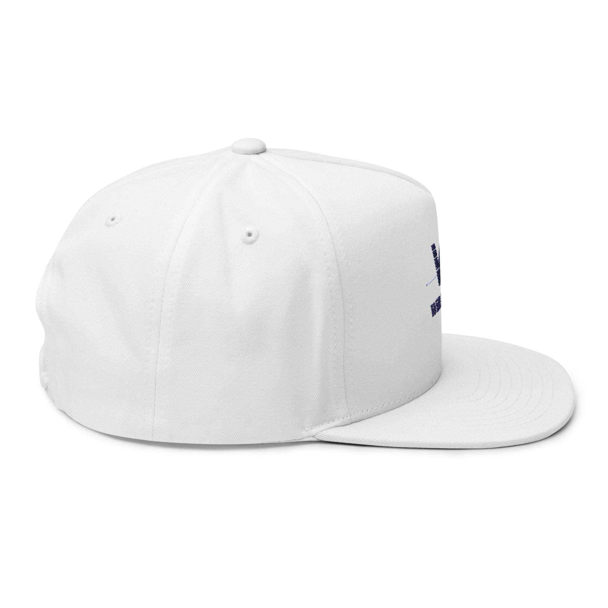 Embroidered Flat Bill Cap — Will Edge Tech Logo Snapback