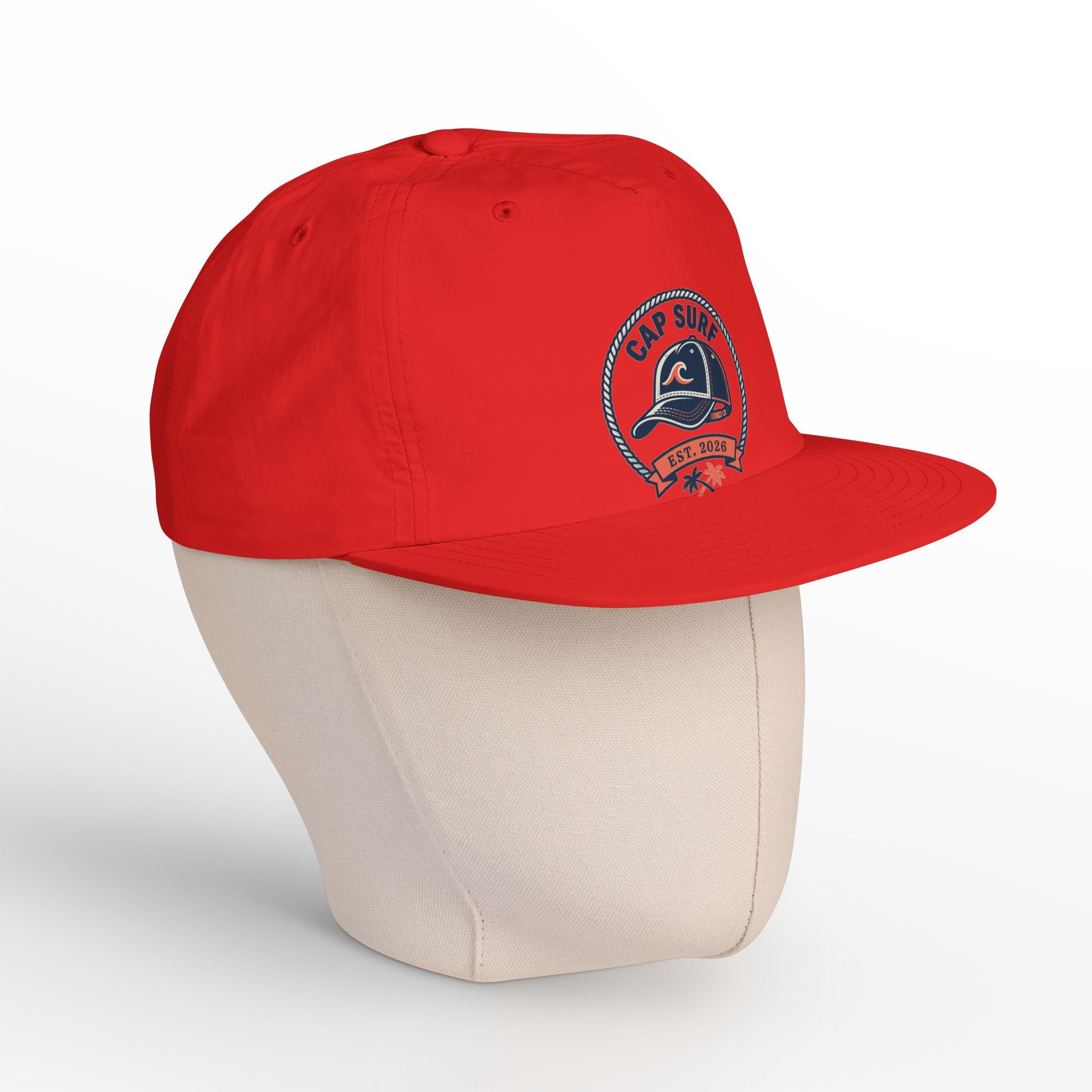 Surf Cap Hat — Embroidered 'Cap Surf' Wave Logo Baseball Hat