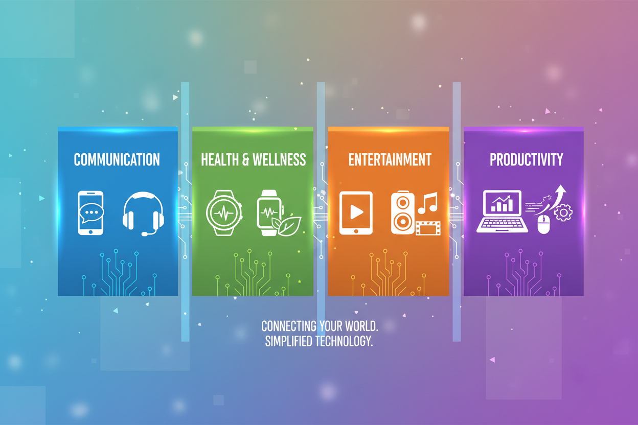 tech for multi reason ( communication health enternmaint etc